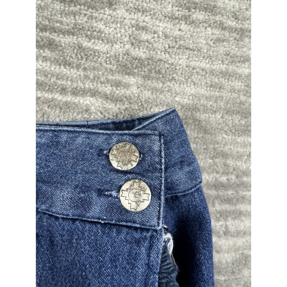 Vintage City Girl Sport Skirt Womens 14 Blue Denim Dark Wash Long USA‎